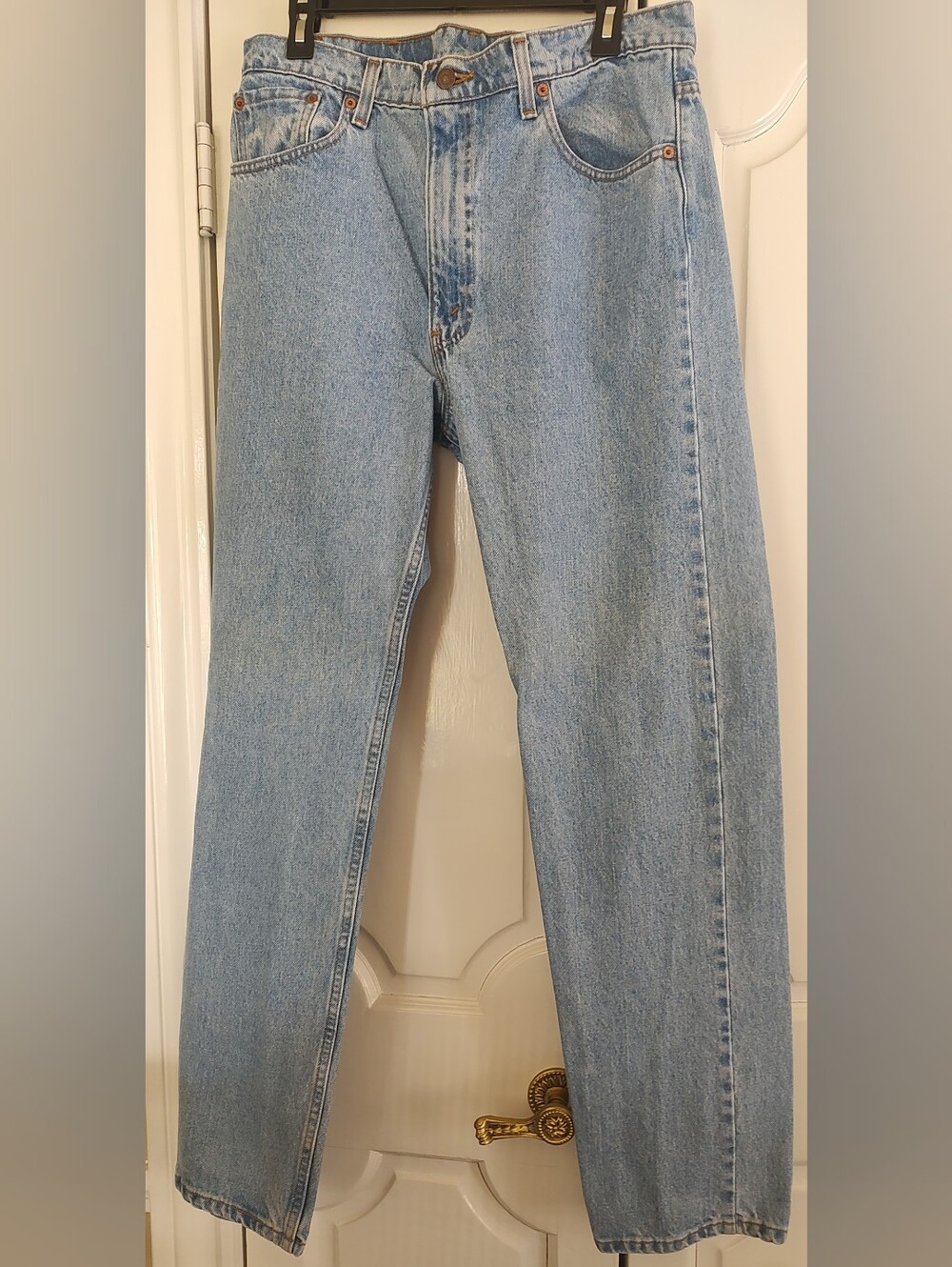 Levi's 505 Light Wash Straight Leg Mens Jeans Size 36x32